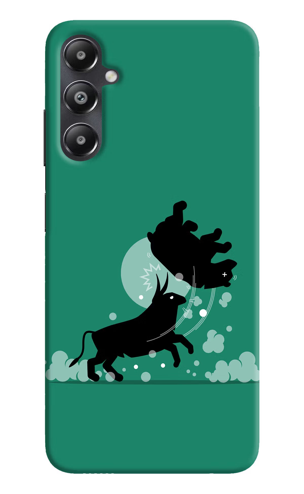 Bull Conqueror Samsung A05s Hard Case Back Cover by Casekaro