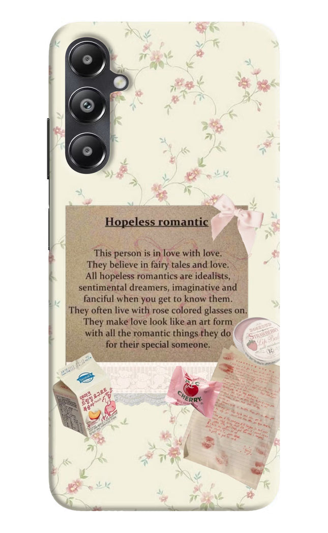 Hopeless Romantic Samsung A05s Hard Case Back Cover by Casekaro
