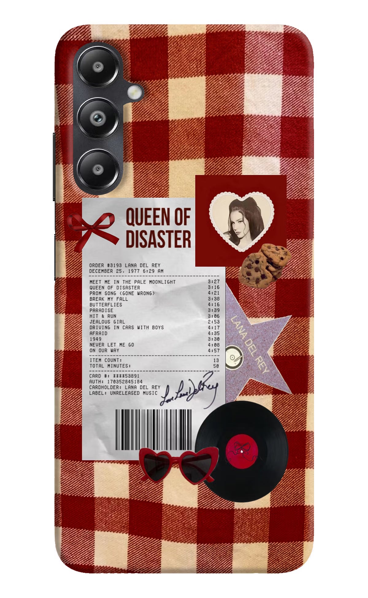 Queen of Disaster Samsung A05s Hard Case Back Cover by Casekaro