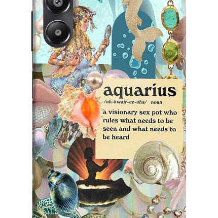 Aquarius Zodiac Samsung A05s Hard Case Back Cover by Casekaro