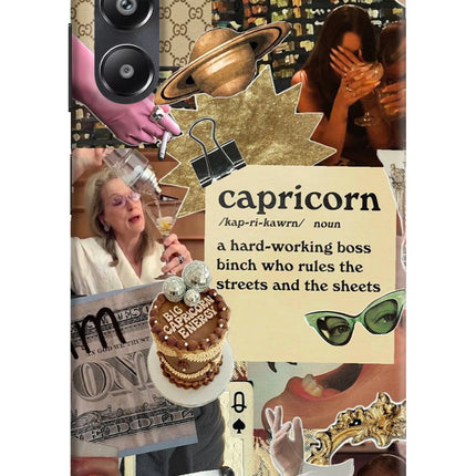 Capricorn Zodiac Samsung A05s Hard Case Back Cover by Casekaro