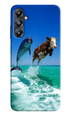 Dolphin vs Cow Samsung A05s Hard Case Back Cover by Casekaro