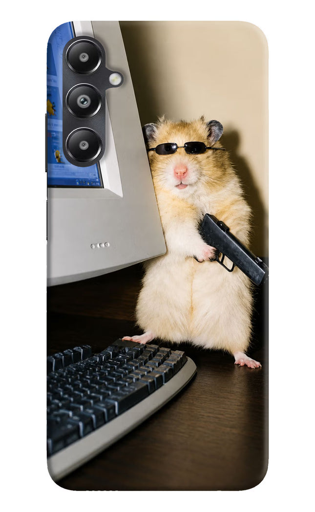 Hacker Hamster Samsung A05s Hard Case Back Cover by Casekaro