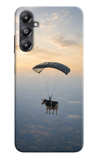 Skydiving Cow Samsung A05s Hard Case Back Cover by Casekaro