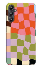 Wavy Grid Samsung A05s Hard Case Back Cover by Casekaro