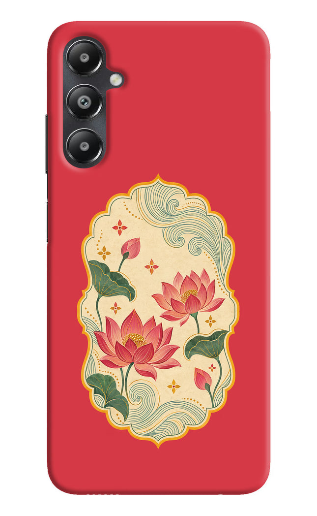 Pink Lotus Samsung A05s Hard Case Back Cover by Casekaro