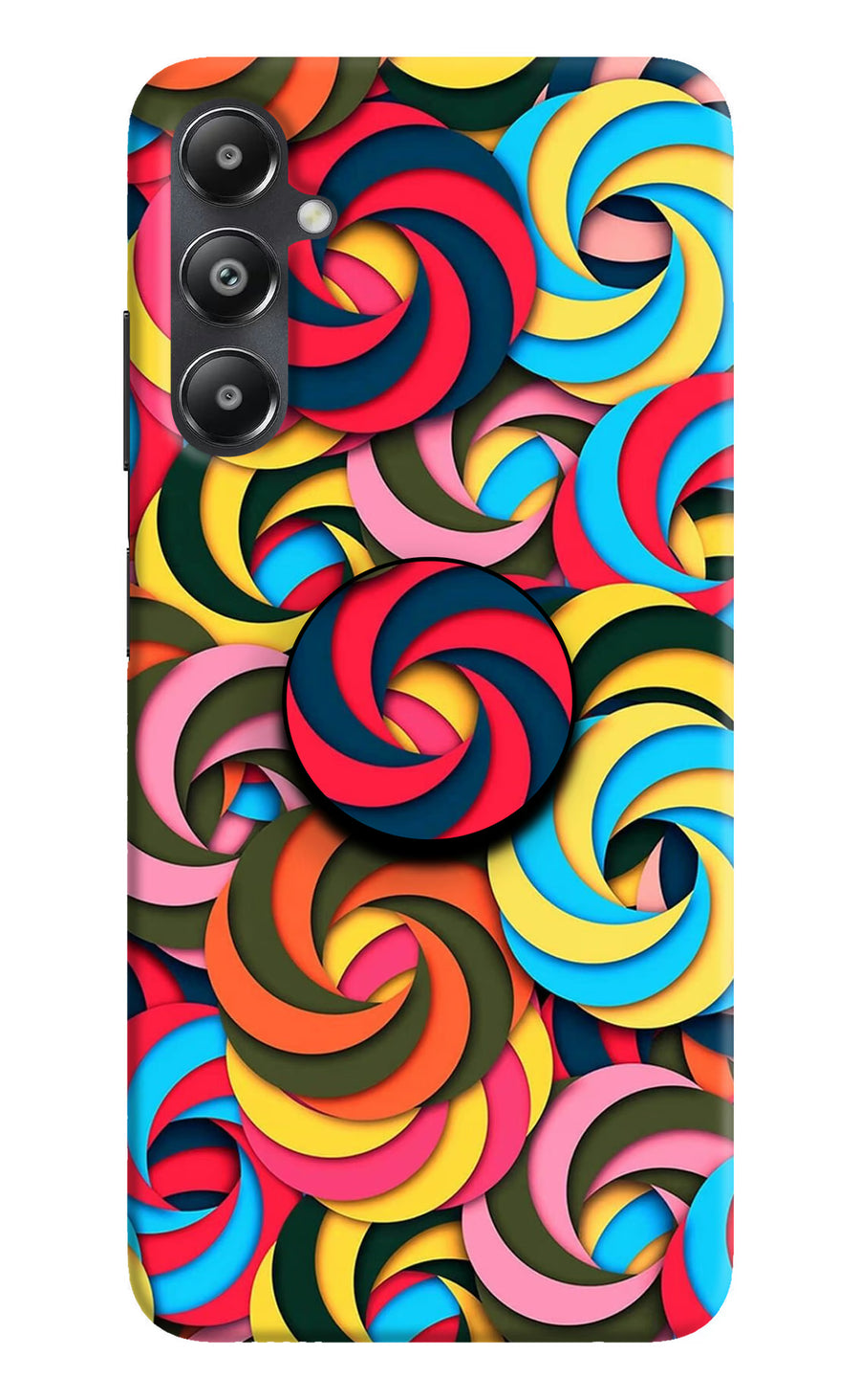 Spiral Pattern Samsung A05s Pop Case, Hard case