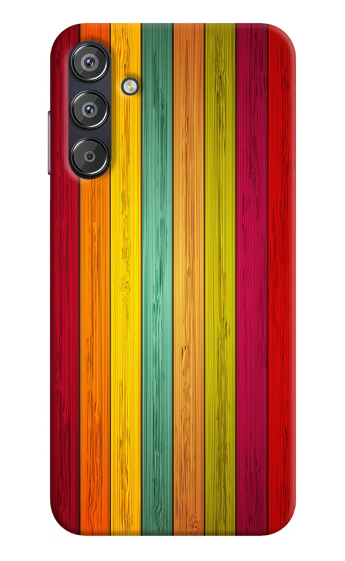 Multicolor Wooden Samsung F15 5G Back Cover