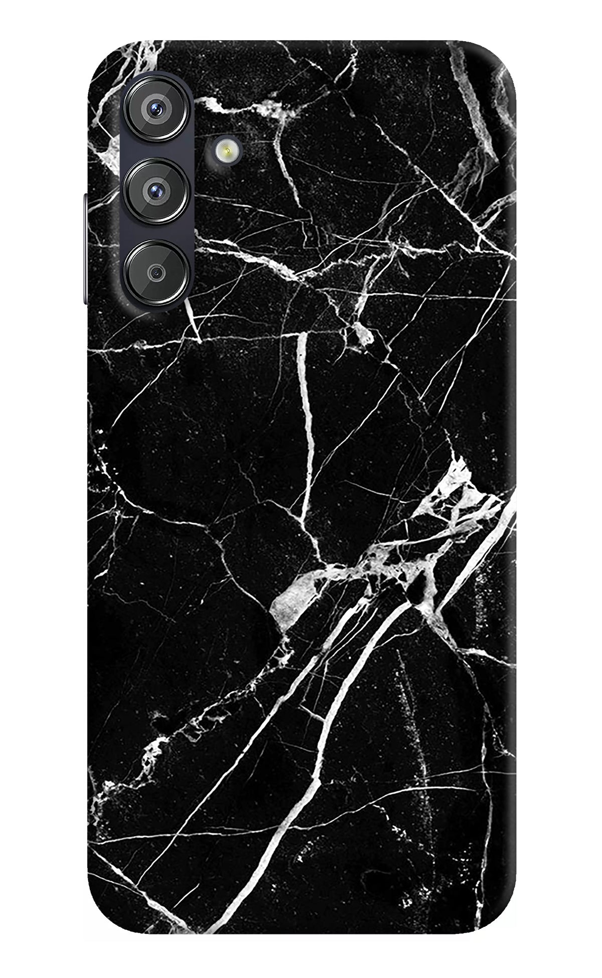 Black Marble Pattern Samsung F15 5G Back Cover