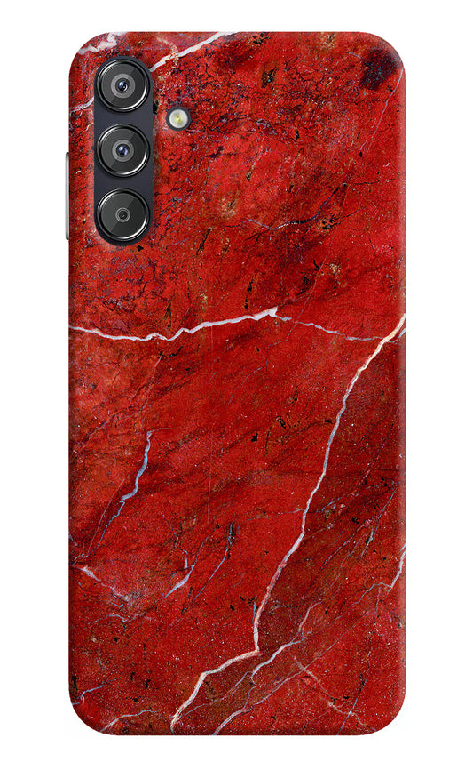 Red Marble Design Samsung F15 5G Hard Case Back Cover by Casekaro