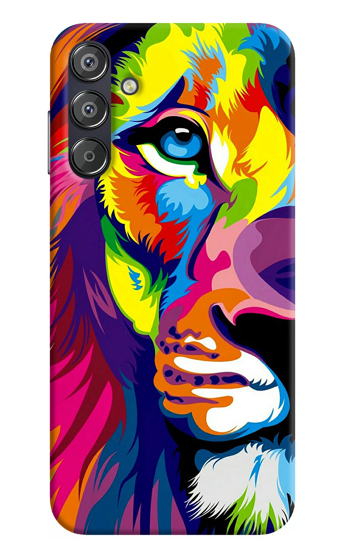 Lion Half Face Samsung F15 5G Back Cover