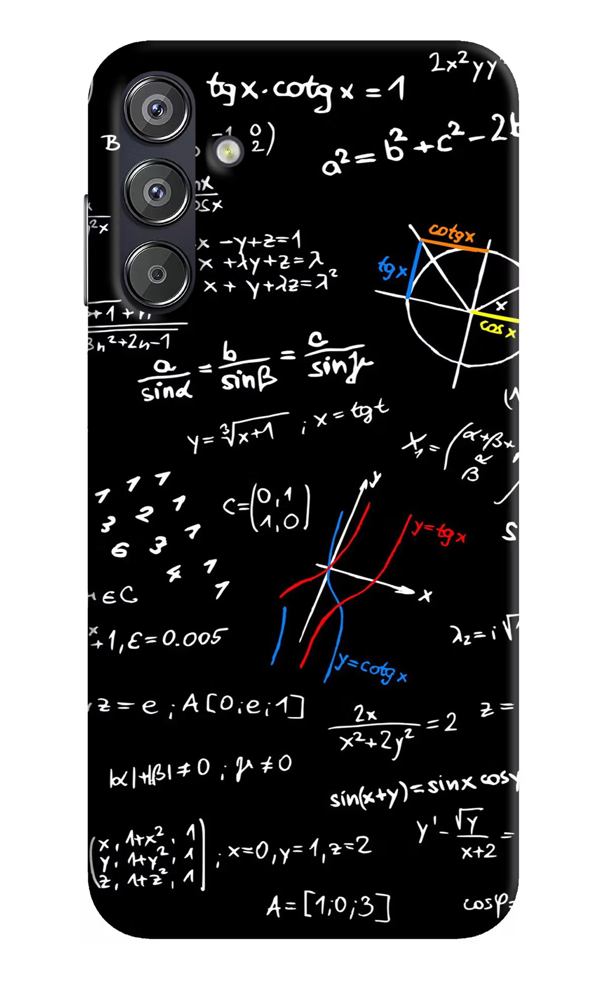 Mathematics Formula Samsung F15 5G Hard Case Back Cover by Casekaro