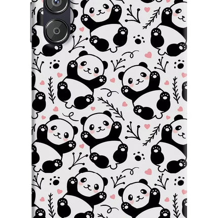 Cute Panda Samsung F15 5G Hard Case Back Cover by Casekaro