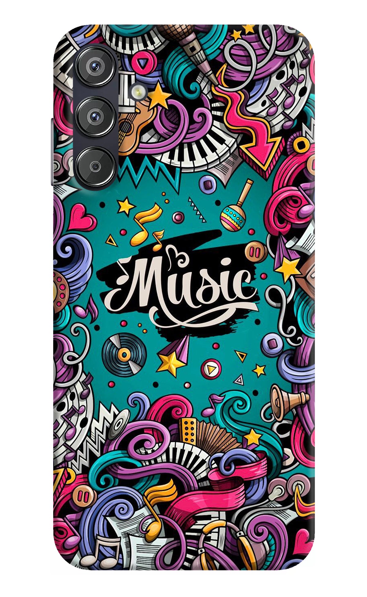 Music Graffiti Samsung F15 5G Back Cover