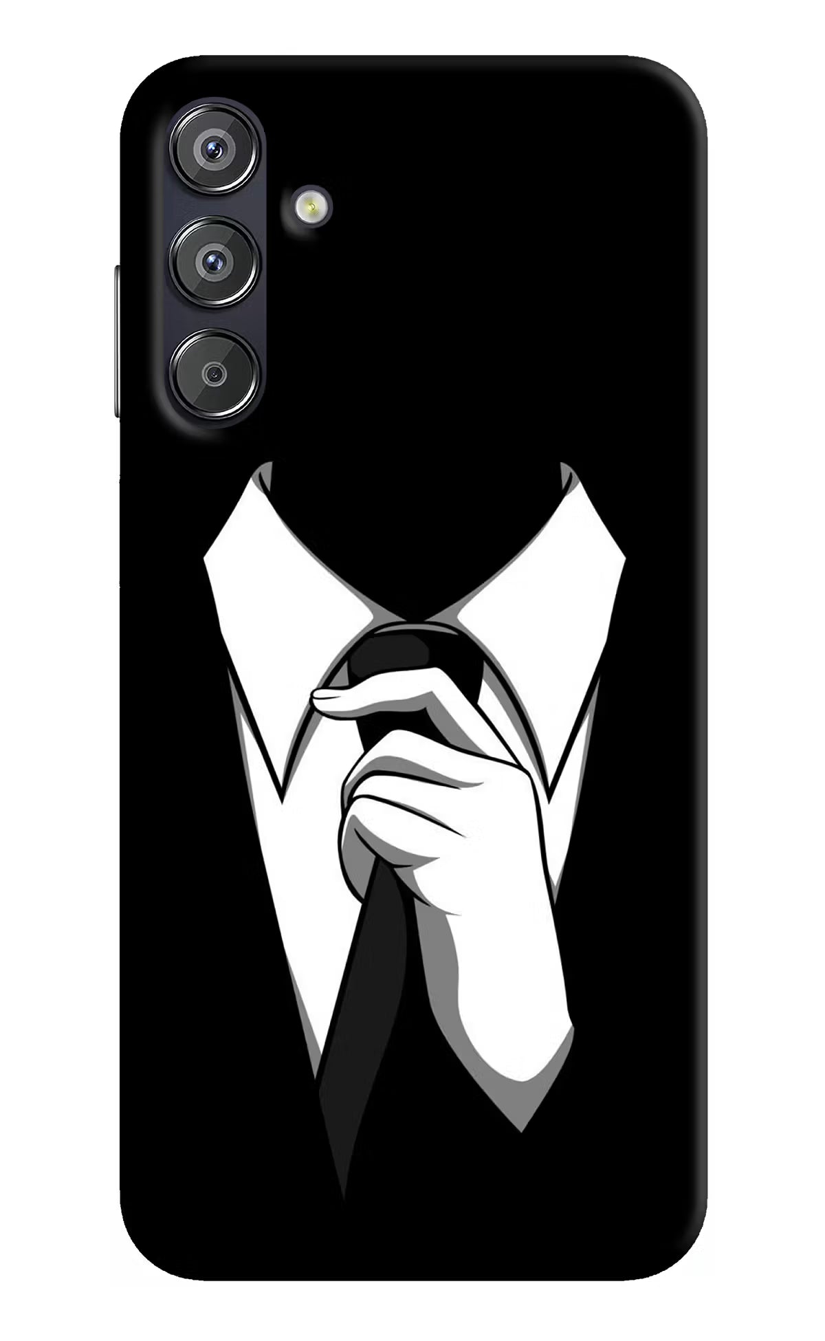 Black Tie Samsung F15 5G Hard Case Back Cover by Casekaro