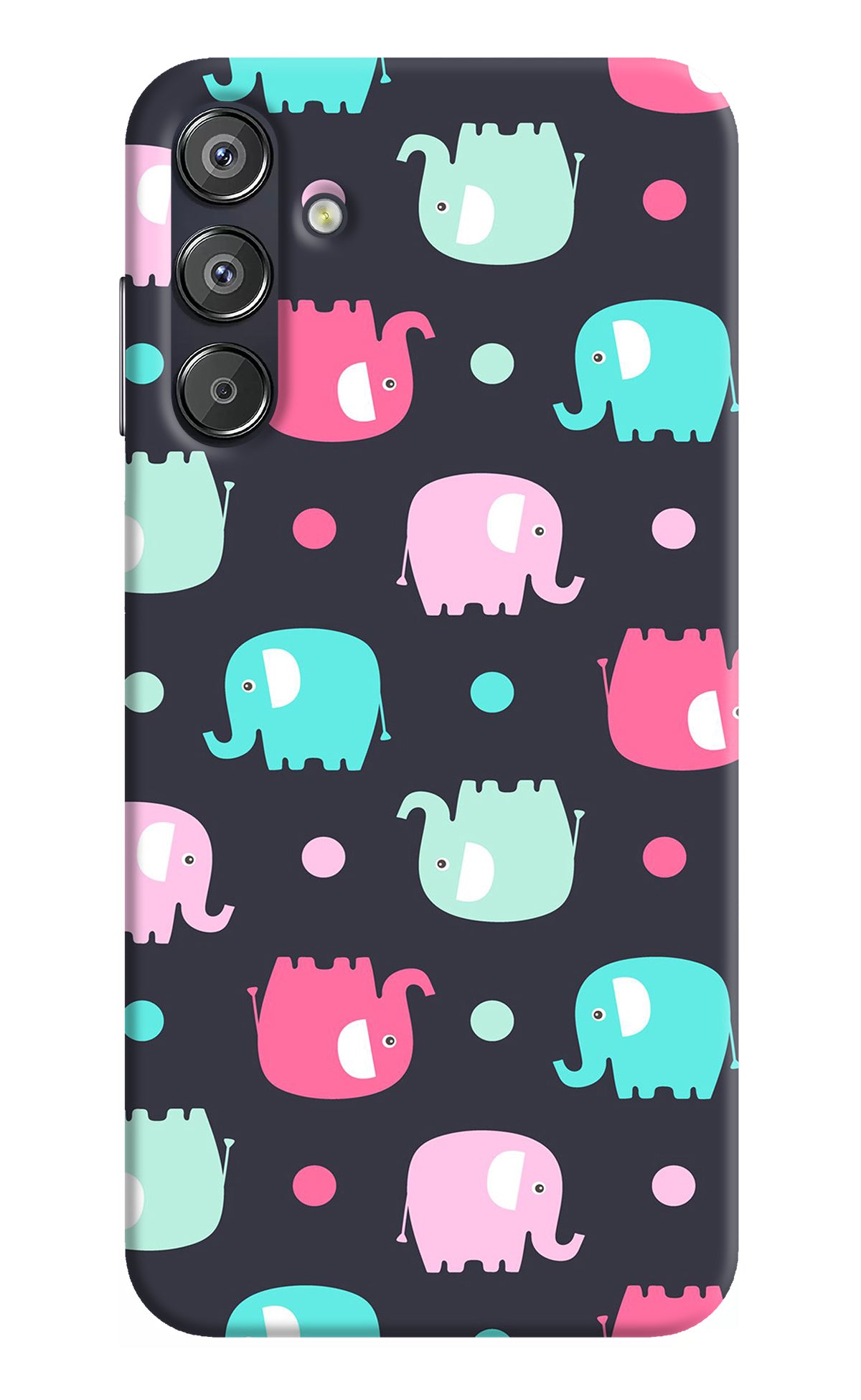 Elephants Samsung F15 5G Back Cover