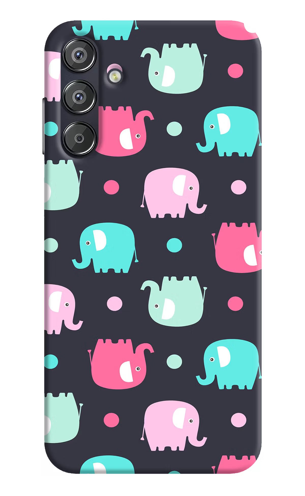 Elephants Samsung F15 5G Hard Case Back Cover by Casekaro