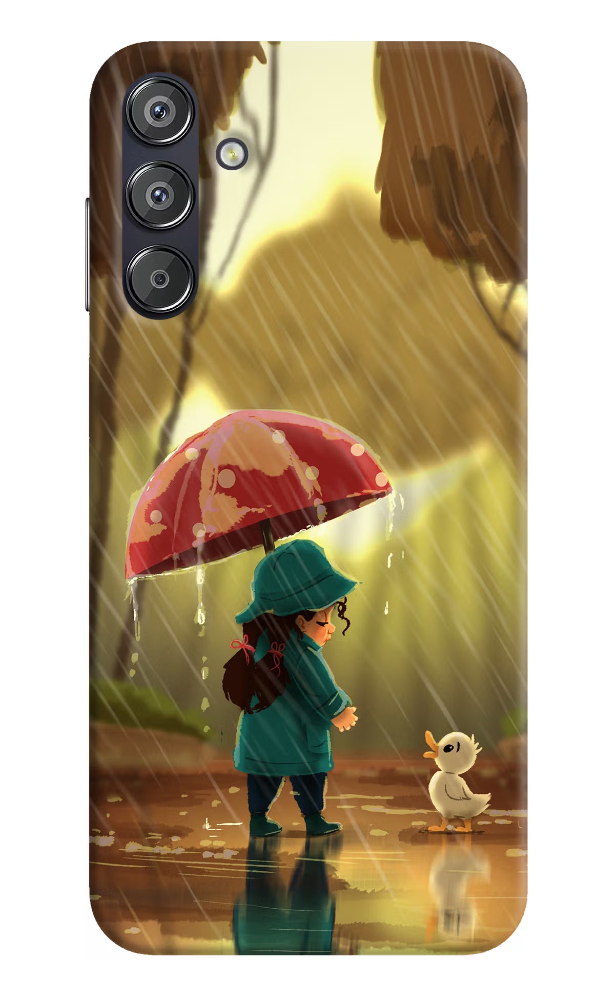 Rainy Day Samsung F15 5G Hard Case Back Cover by Casekaro
