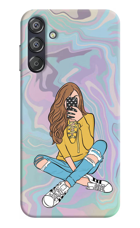 Selfie Girl Samsung F15 5G Hard Case Back Cover by Casekaro