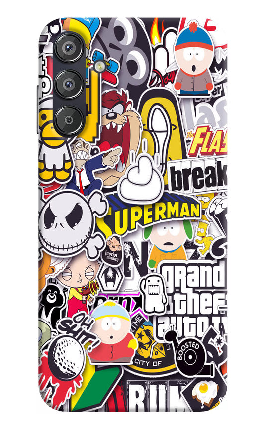 Sticker Bomb Samsung F15 5G Hard Case Back Cover by Casekaro