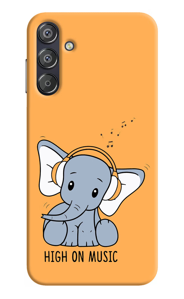 High On Music Samsung F15 5G Hard Case Back Cover by Casekaro
