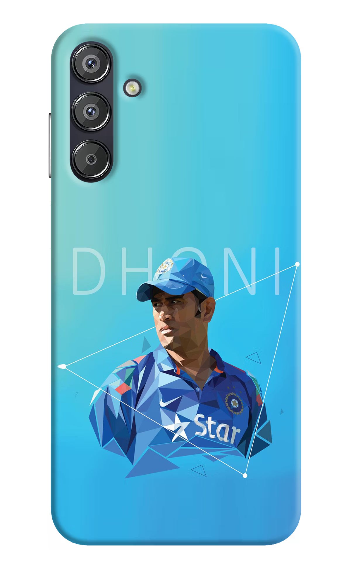 Dhoni Artwork Samsung F15 5G Hard Case Back Cover by Casekaro