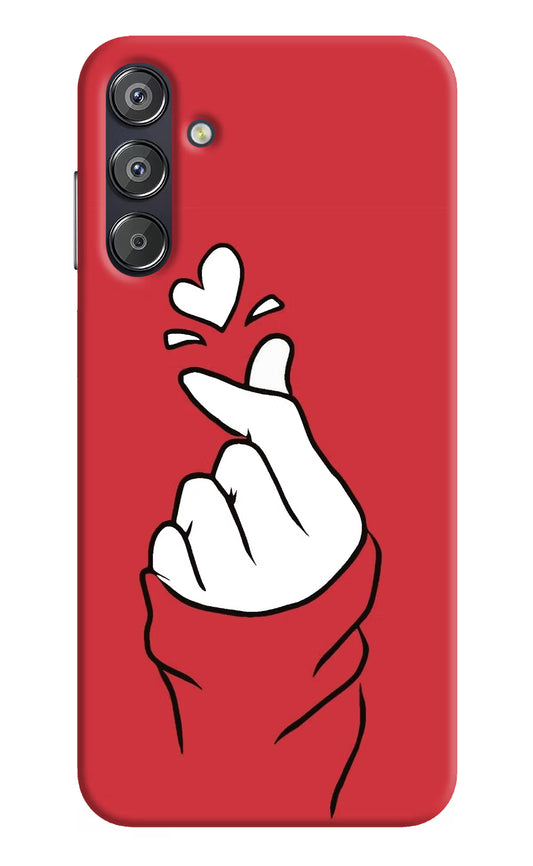Korean Love Sign Samsung F15 5G Hard Case Back Cover by Casekaro