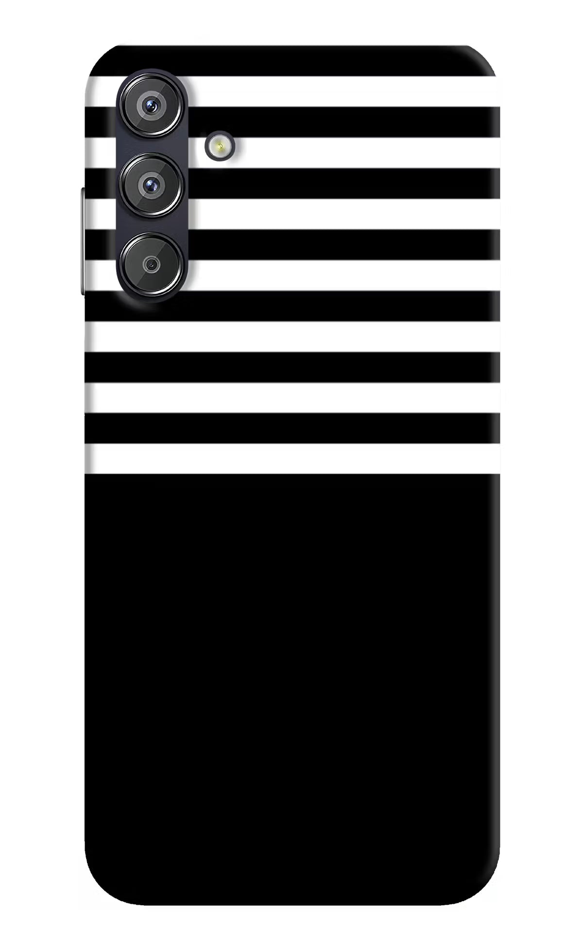 Black and White Print Samsung F15 5G Hard Case Back Cover by Casekaro