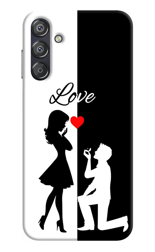 Love Propose Black And White Samsung F15 5G Back Cover