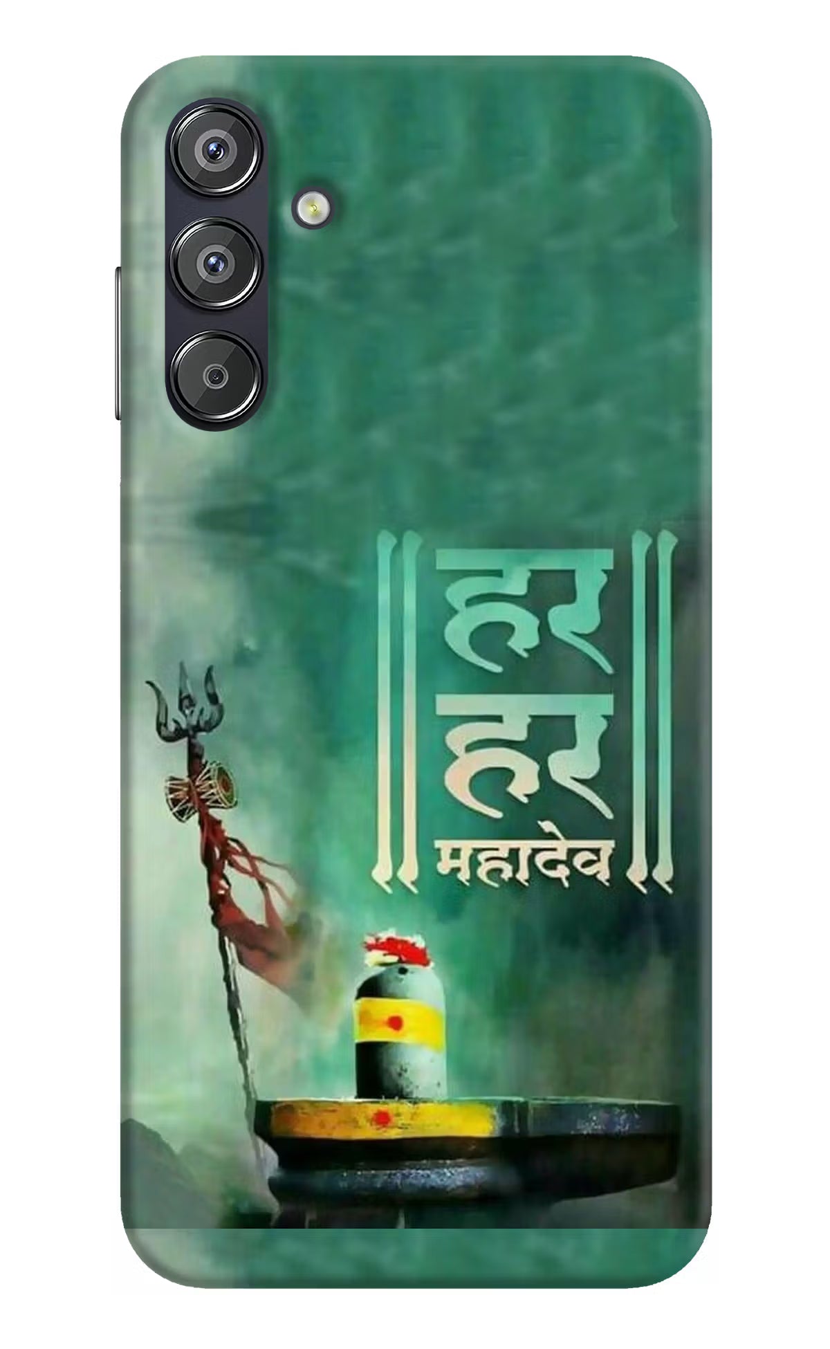 Har Har Mahadev Shivling Samsung F15 5G Hard Case Back Cover by Casekaro