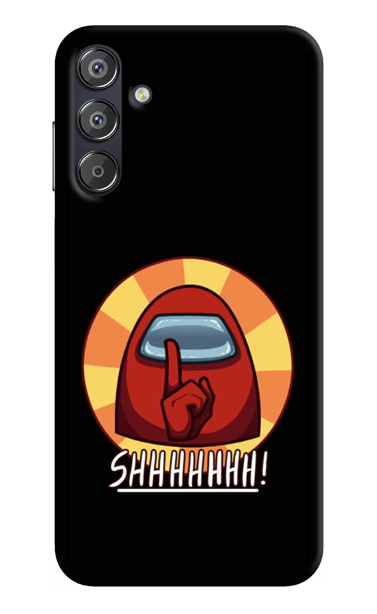 Among Us Shhh! Samsung F15 5G Hard Case Back Cover by Casekaro