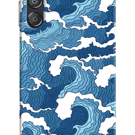 Blue Waves Samsung F15 5G Hard Case Back Cover by Casekaro