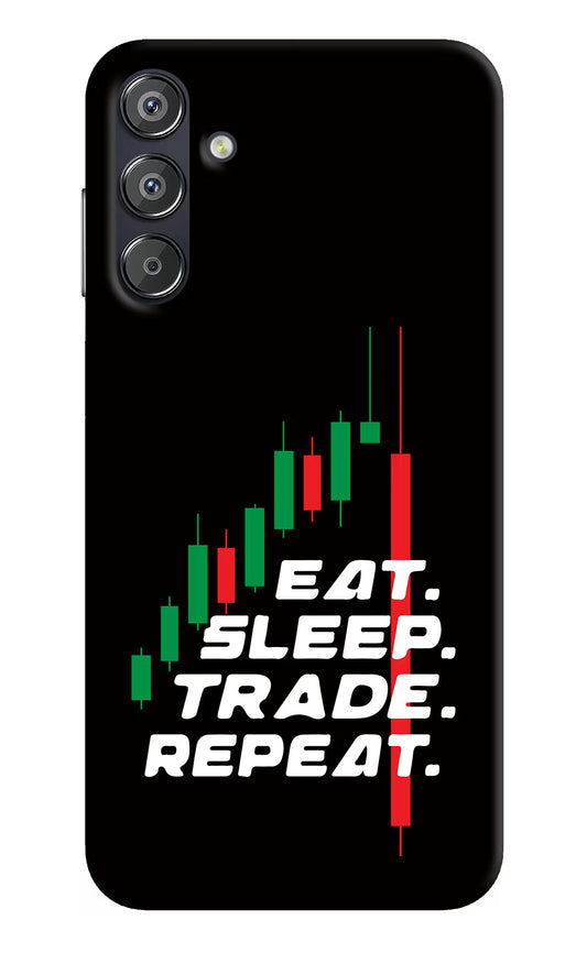Eat Sleep Trade Repeat Samsung F15 5G Hard Case Back Cover by Casekaro