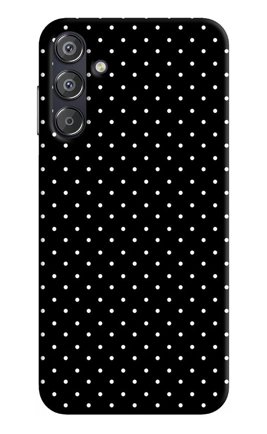 White Dots Samsung F15 5G Hard Case Back Cover by Casekaro