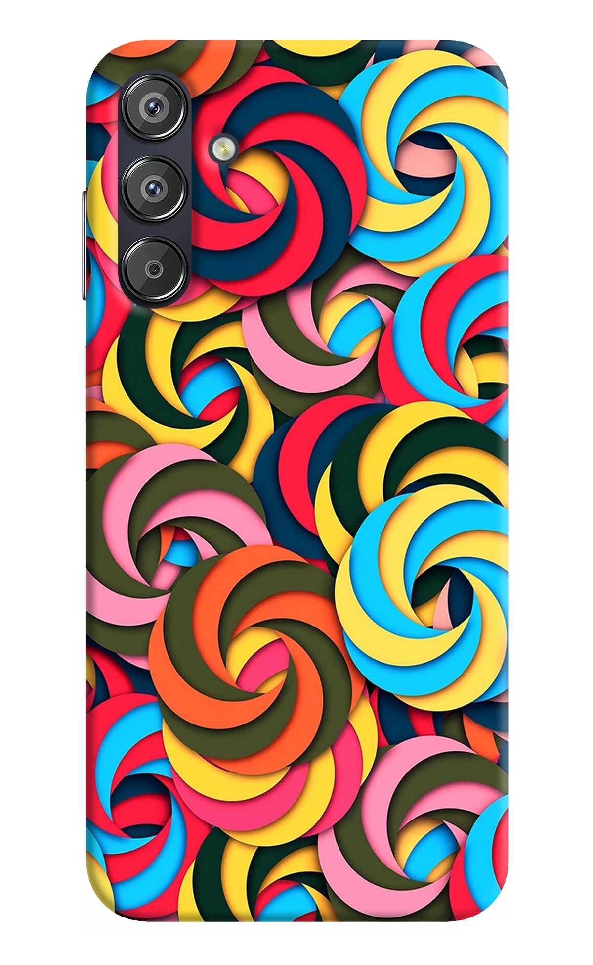 Spiral Pattern Samsung F15 5G Back Cover