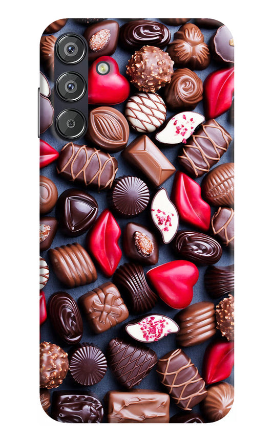 Chocolates Samsung F15 5G Hard Case Back Cover by Casekaro