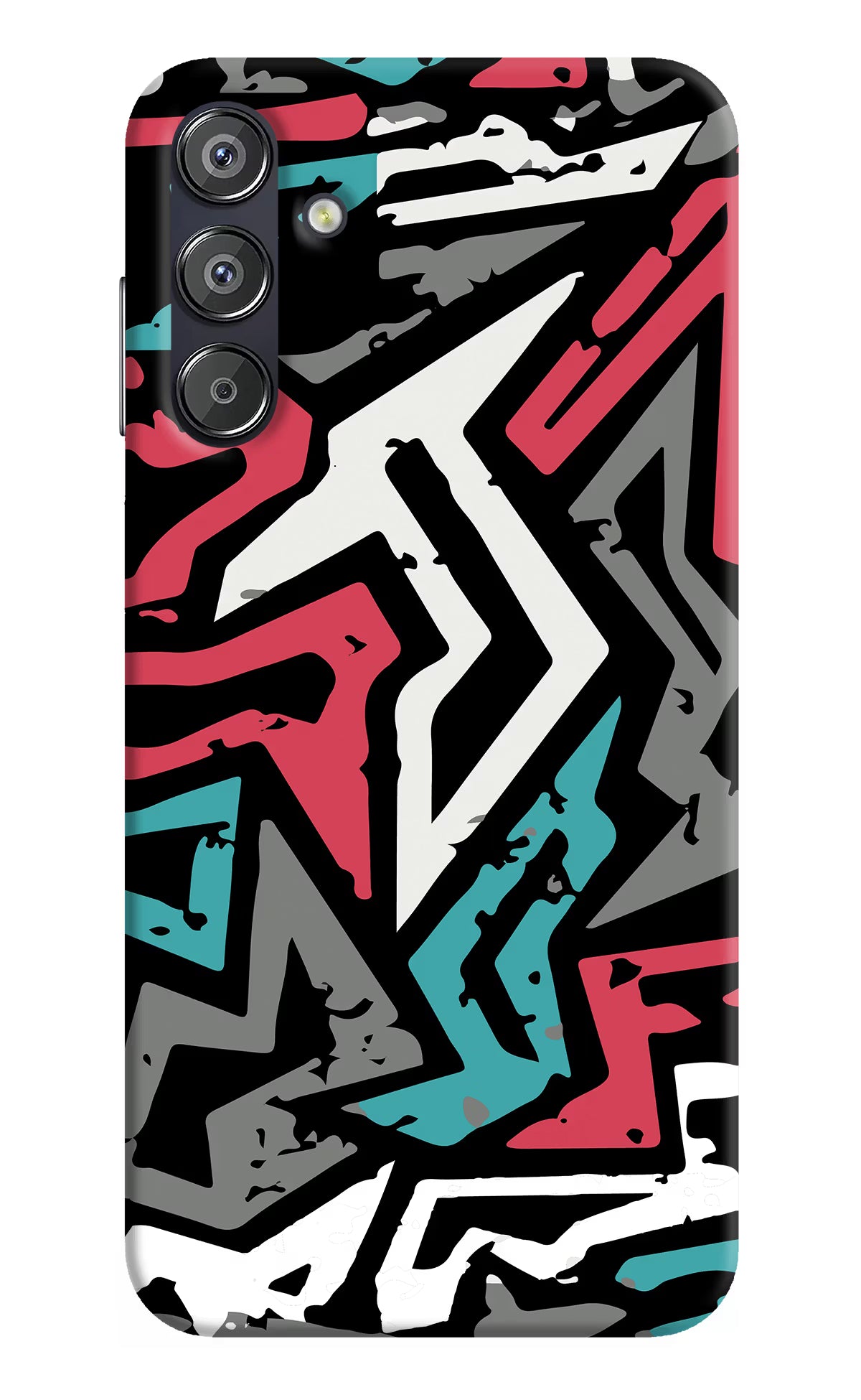 Geometric Graffiti Samsung F15 5G Hard Case Back Cover by Casekaro