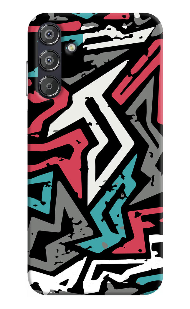 Geometric Graffiti Samsung F15 5G Hard Case Back Cover by Casekaro