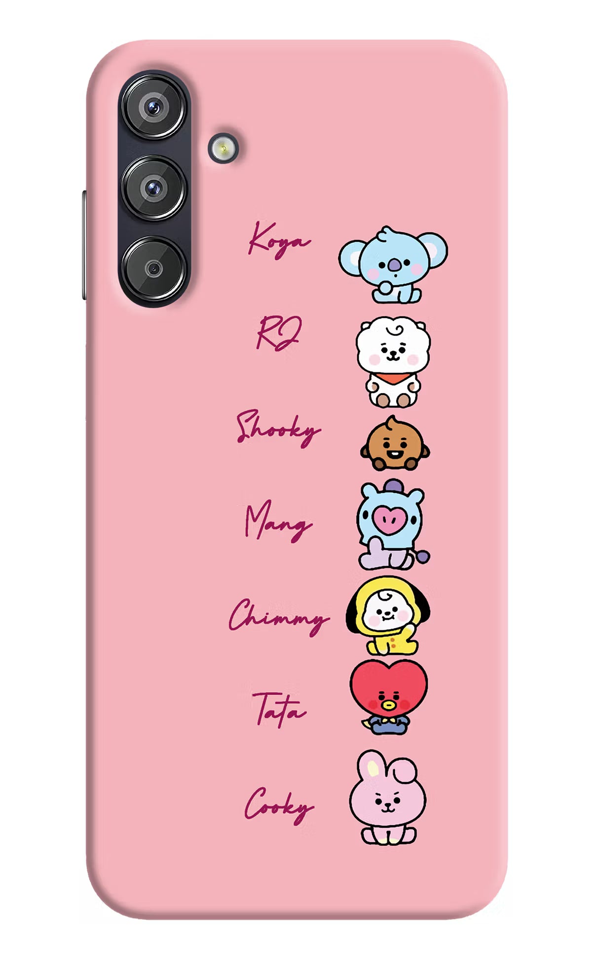 BTS names Samsung F15 5G Hard Case Back Cover by Casekaro