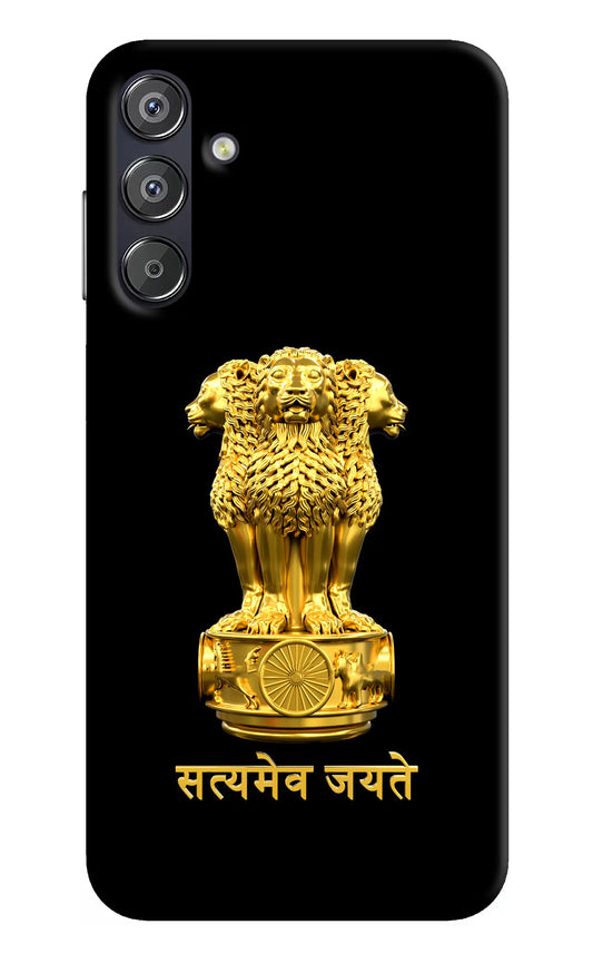 Satyamev Jayate Golden Samsung F15 5G Hard Case Back Cover by Casekaro
