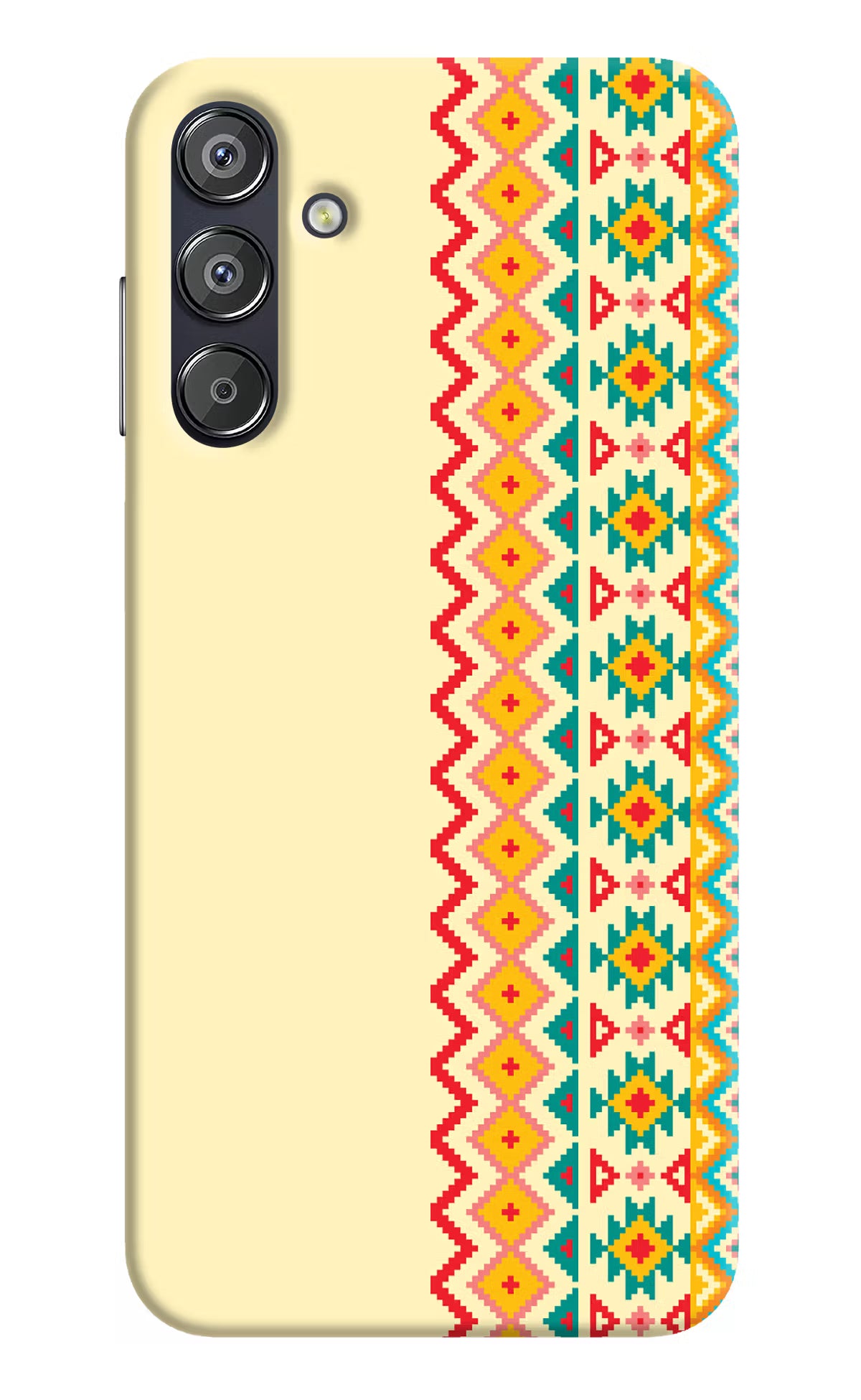 Ethnic Seamless Samsung F15 5G Hard Case Back Cover by Casekaro