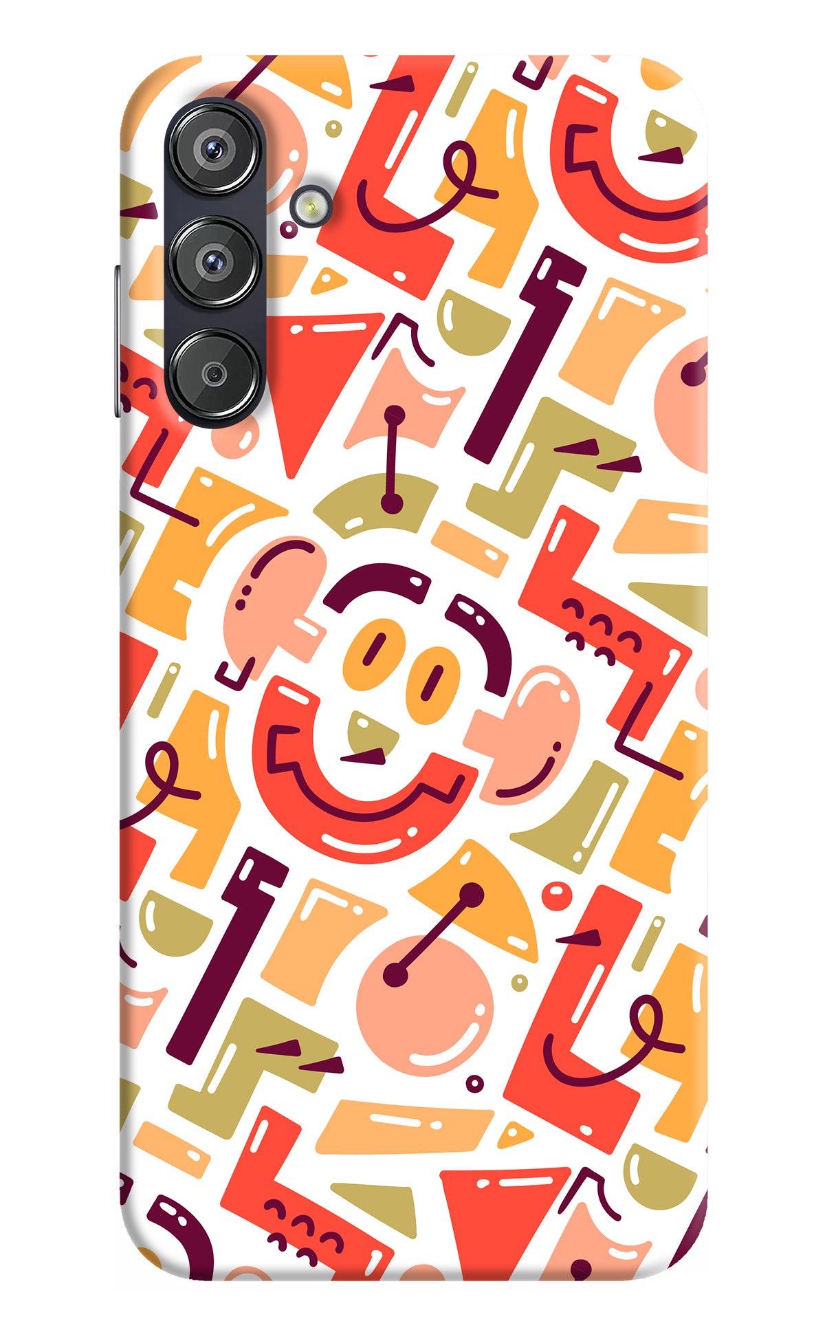 Doodle Pattern Samsung F15 5G Back Cover