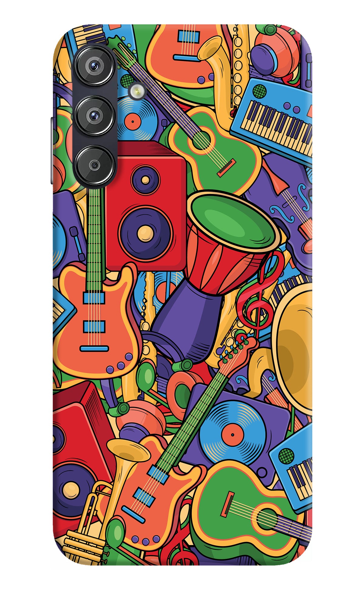 Music Instrument Doodle Samsung F15 5G Back Cover