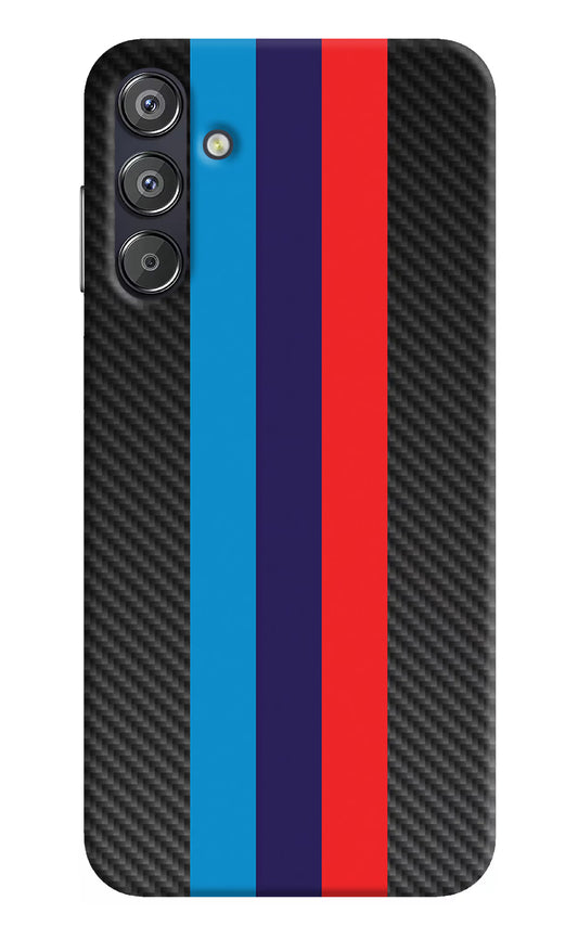 BMW Stripes Pattern Samsung F15 5G Hard Case Back Cover by Casekaro