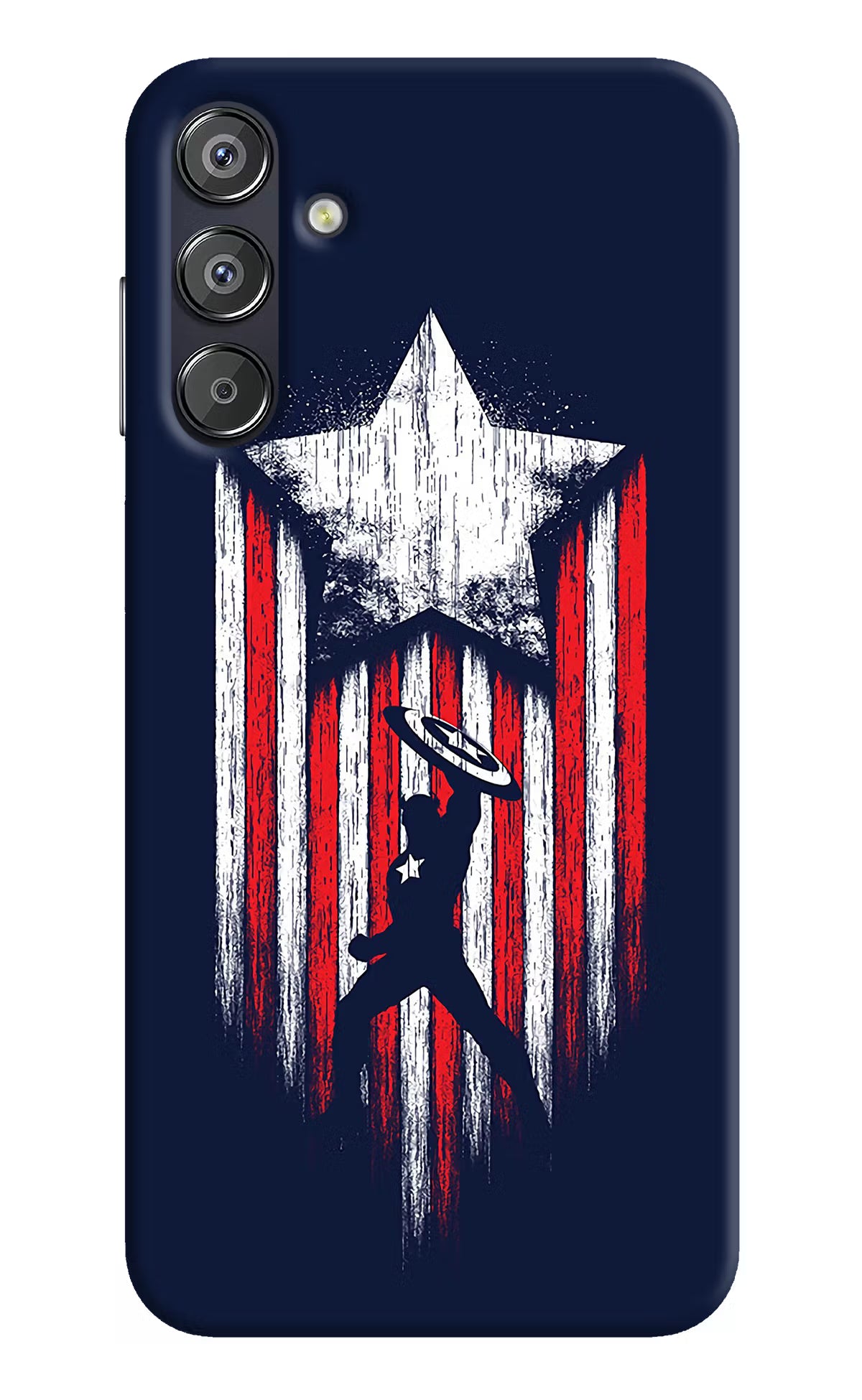 Captain America Marvel Art Samsung F15 5G Hard Case Back Cover by Casekaro