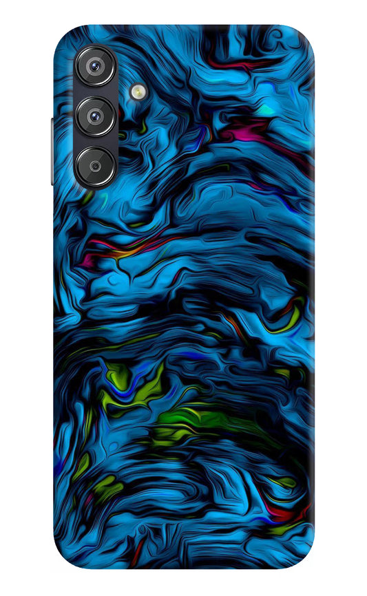 Dark Blue Abstract Samsung F15 5G Hard Case Back Cover by Casekaro