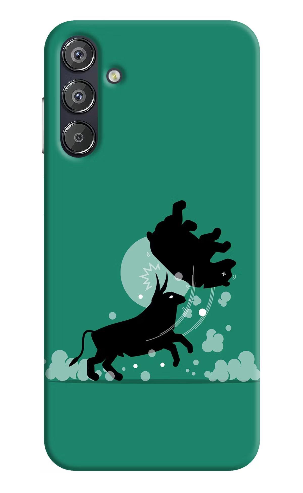 Bull Conqueror Samsung F15 5G Hard Case Back Cover by Casekaro
