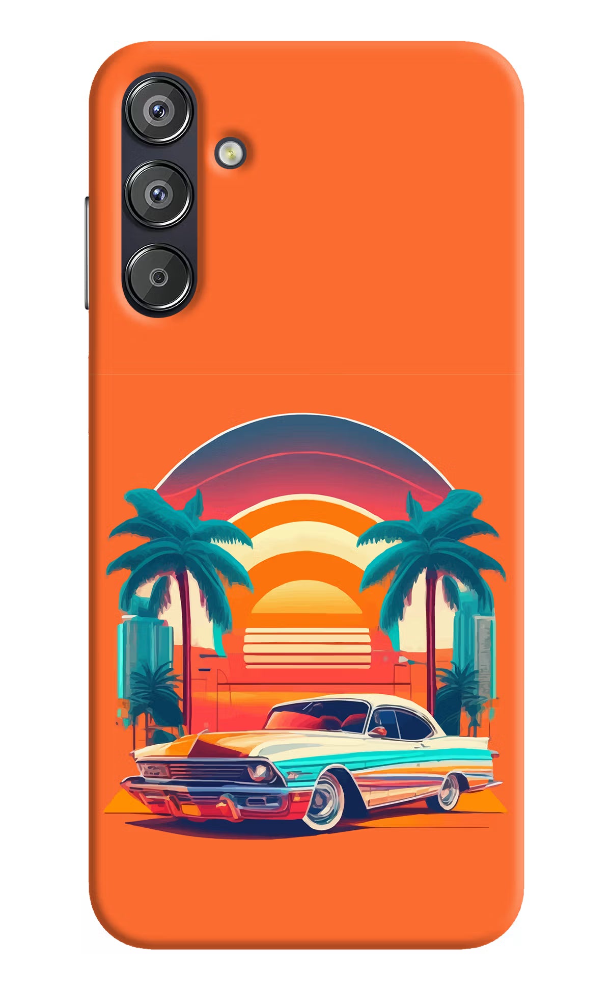 Palm Drive 80s Samsung F15 5G Hard Case Back Cover by Casekaro