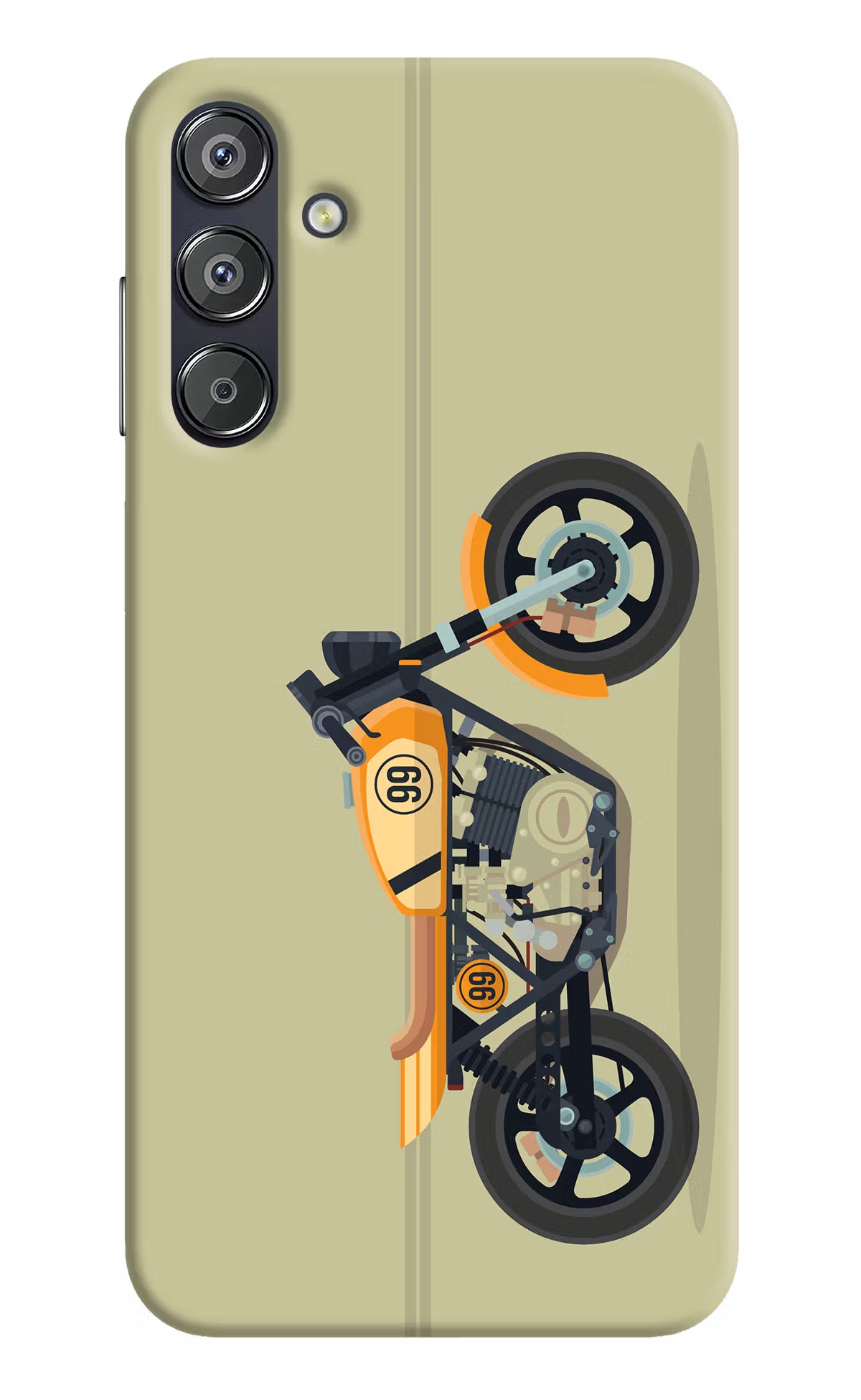 Vertical Speedster Samsung F15 5G Hard Case Back Cover by Casekaro