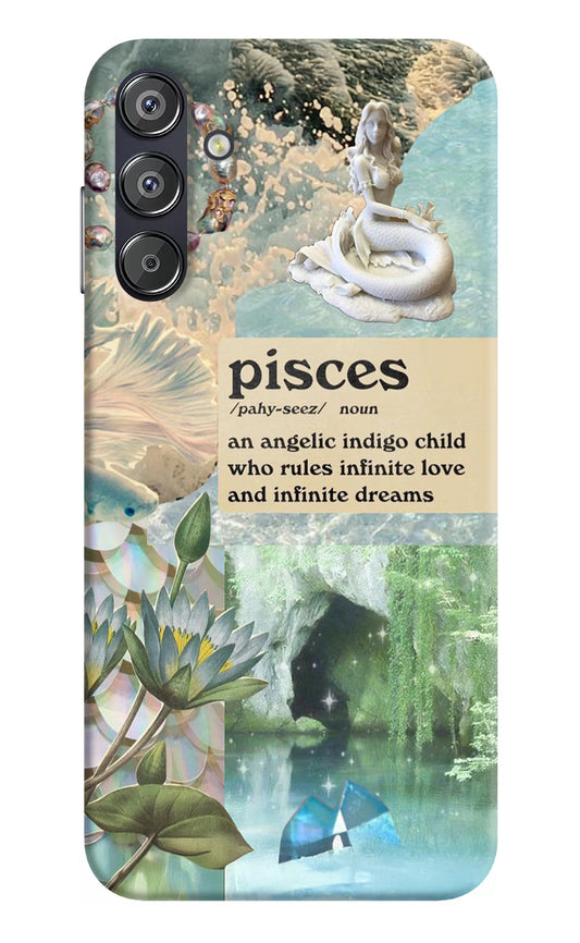 Pisces Zodiac Samsung F15 5G Hard Case Back Cover by Casekaro